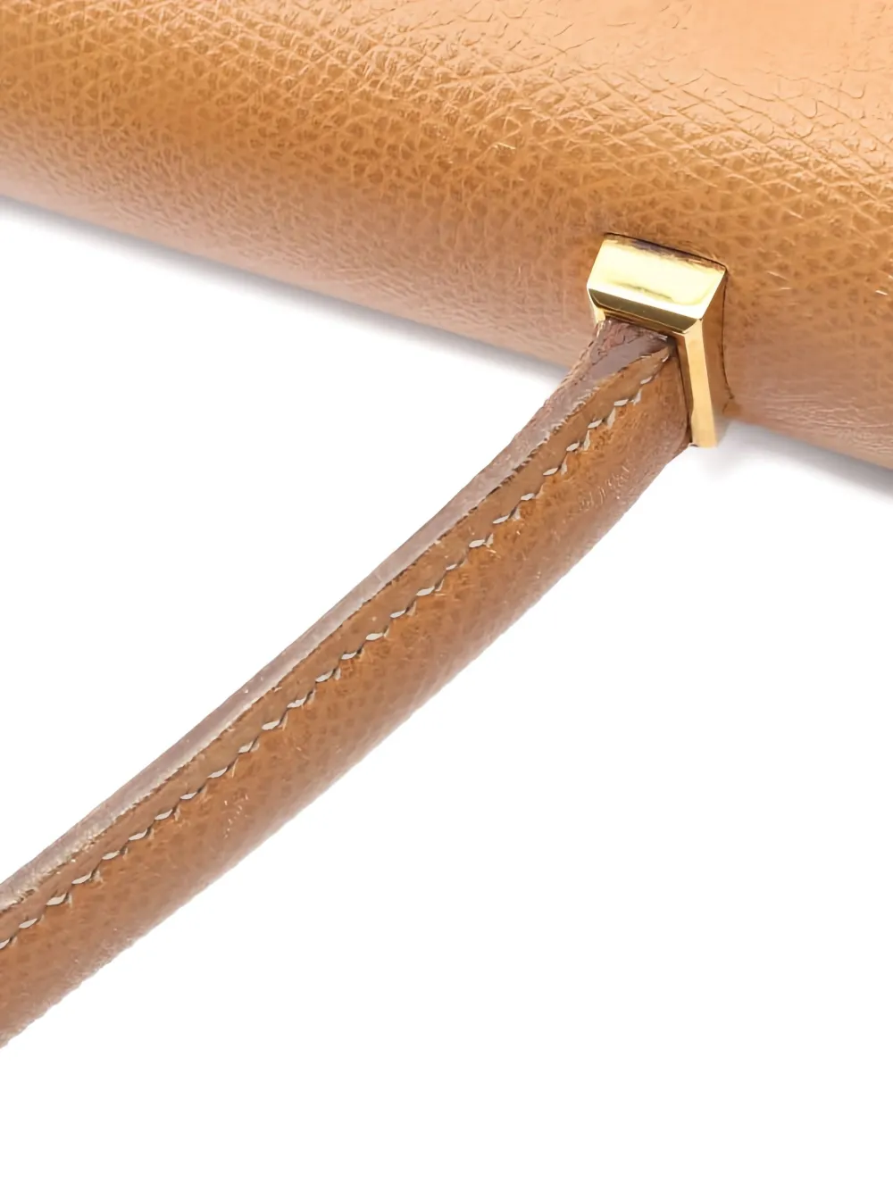 Pre-owned Hermes 1986 Gold Hardware Piano Tote Bag In Brown