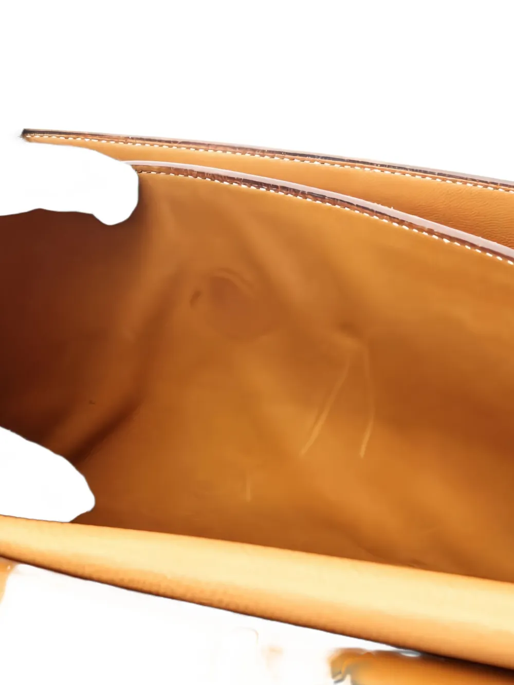 Pre-owned Hermes 1986 Gold Hardware Piano Tote Bag In Brown