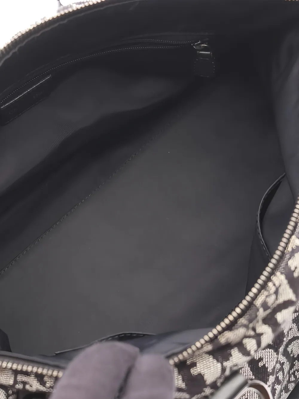 Pre-owned Dior 2010s Trotter Tote Bag In Black
