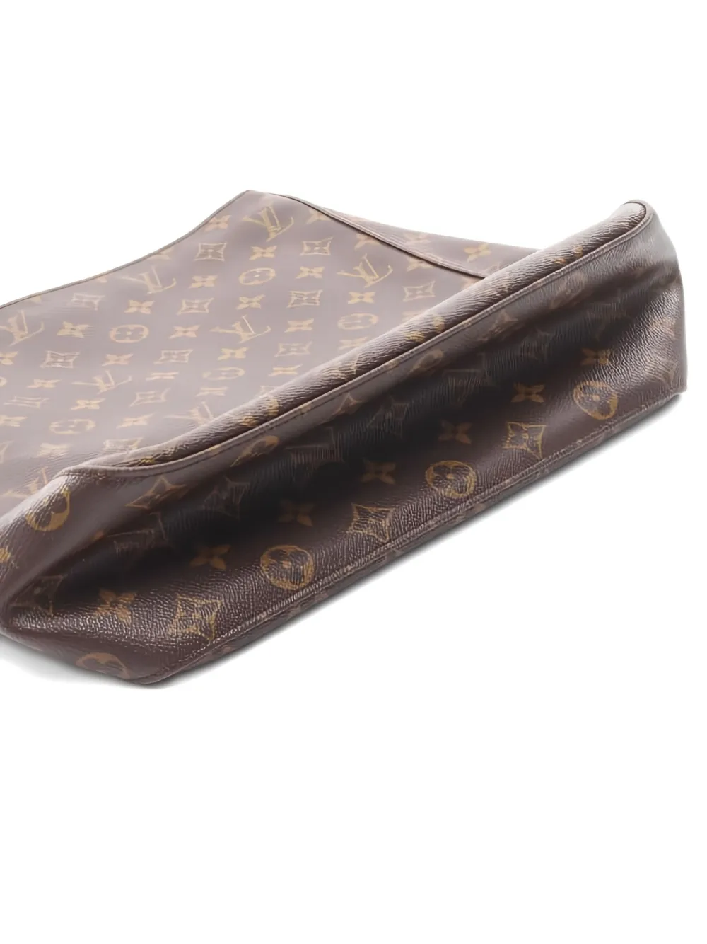Pre-owned Louis Vuitton 2002 Looping Gm Monogram Shoulder Bag In Brown