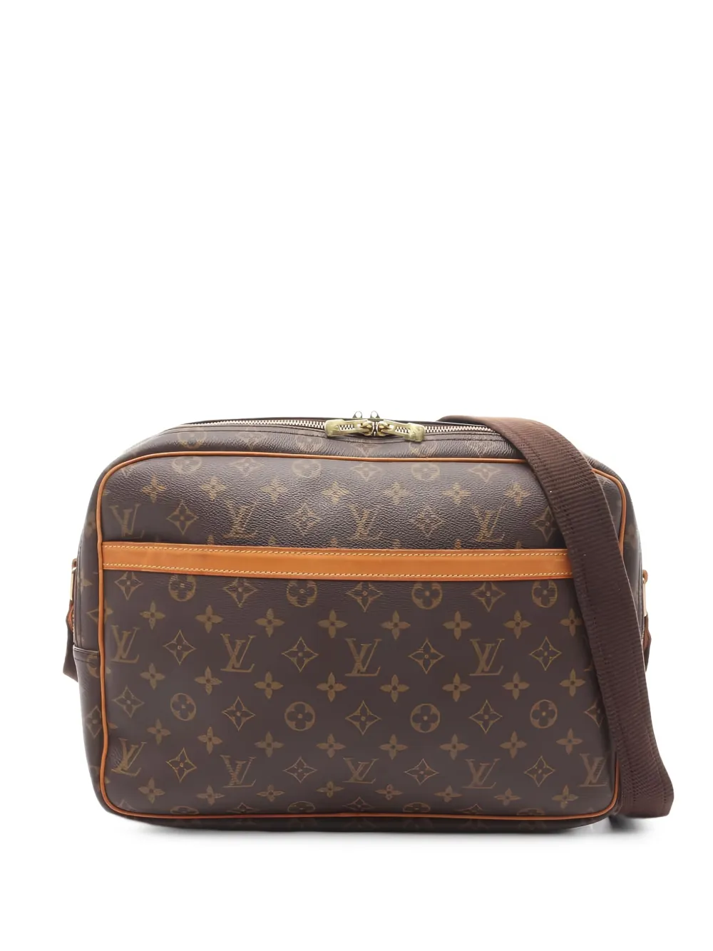 Louis Vuitton Pre-Owned 2000 モノグラム リポーター ショルダーバッグ - ブラウン Louis Vuitton Pre-Owned 2000 モノグラム リポーター ショルダーバッグ - ブラウン