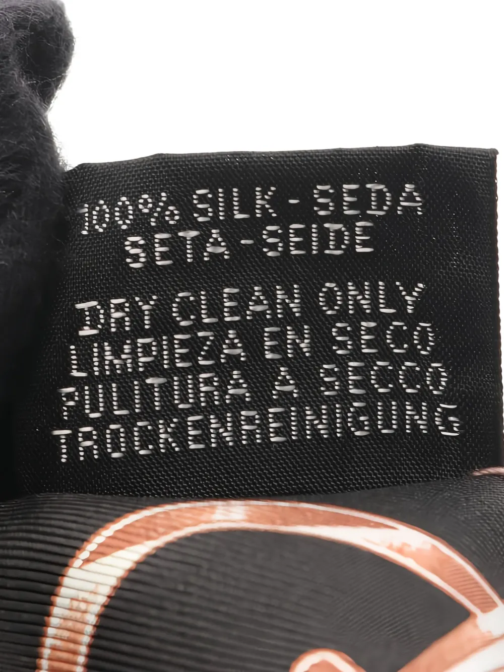 Pre-owned Hermes 2020s Do Re Boucles Ribbon Scarf In Black