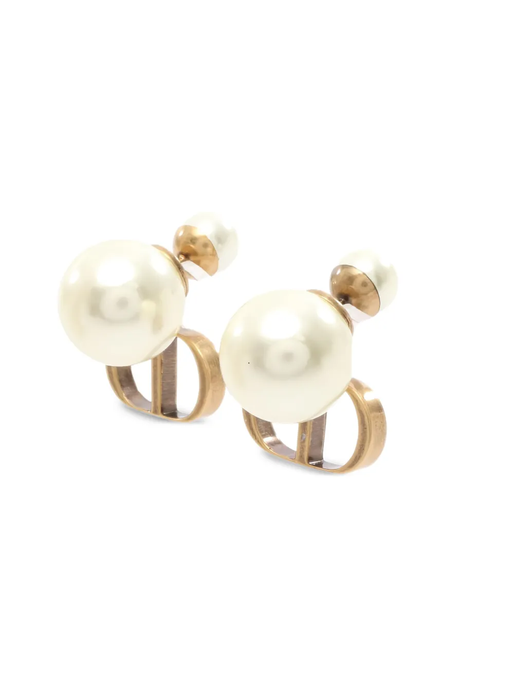 Christian Dior Pre-Owned aretes CD con perla artificial 2010 | Image 2