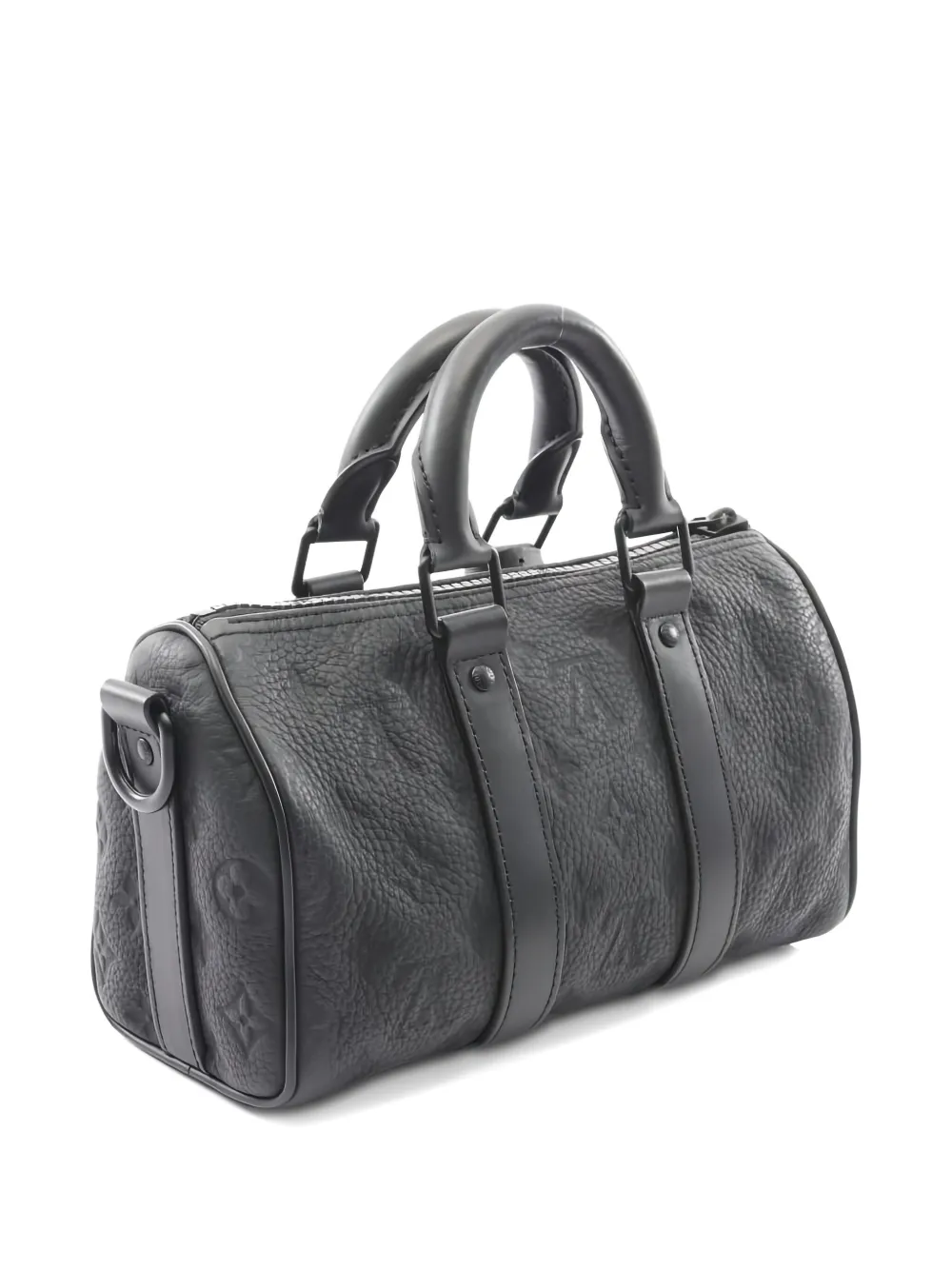 Pre-owned Louis Vuitton 2021s Keepall Bandoulière 25 Tote Bag In Black