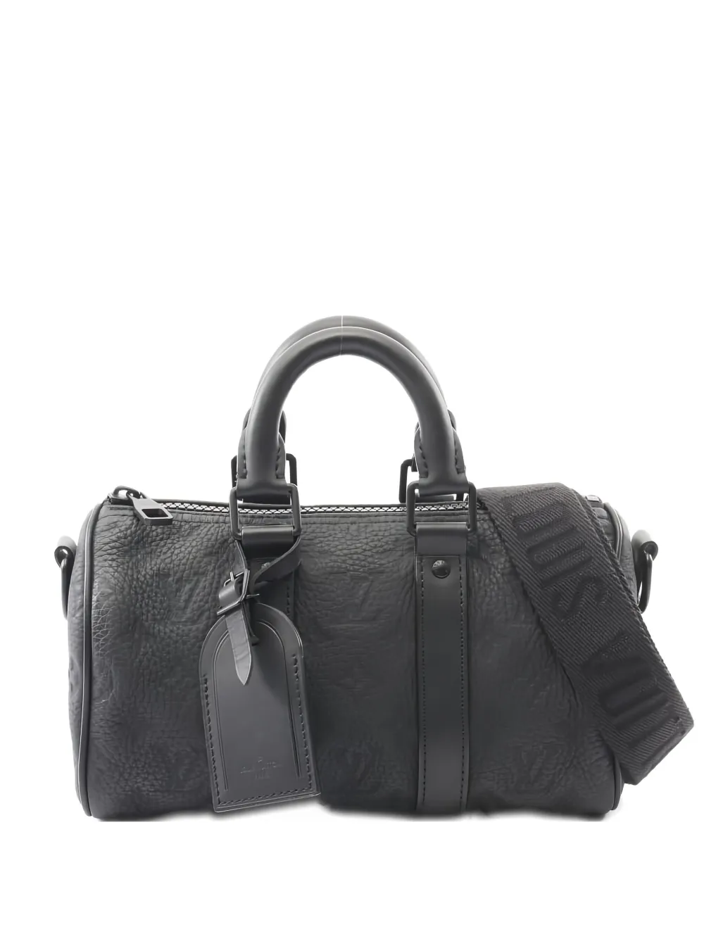 Pre-owned Louis Vuitton 2021s Keepall Bandoulière 25 Tote Bag In Black