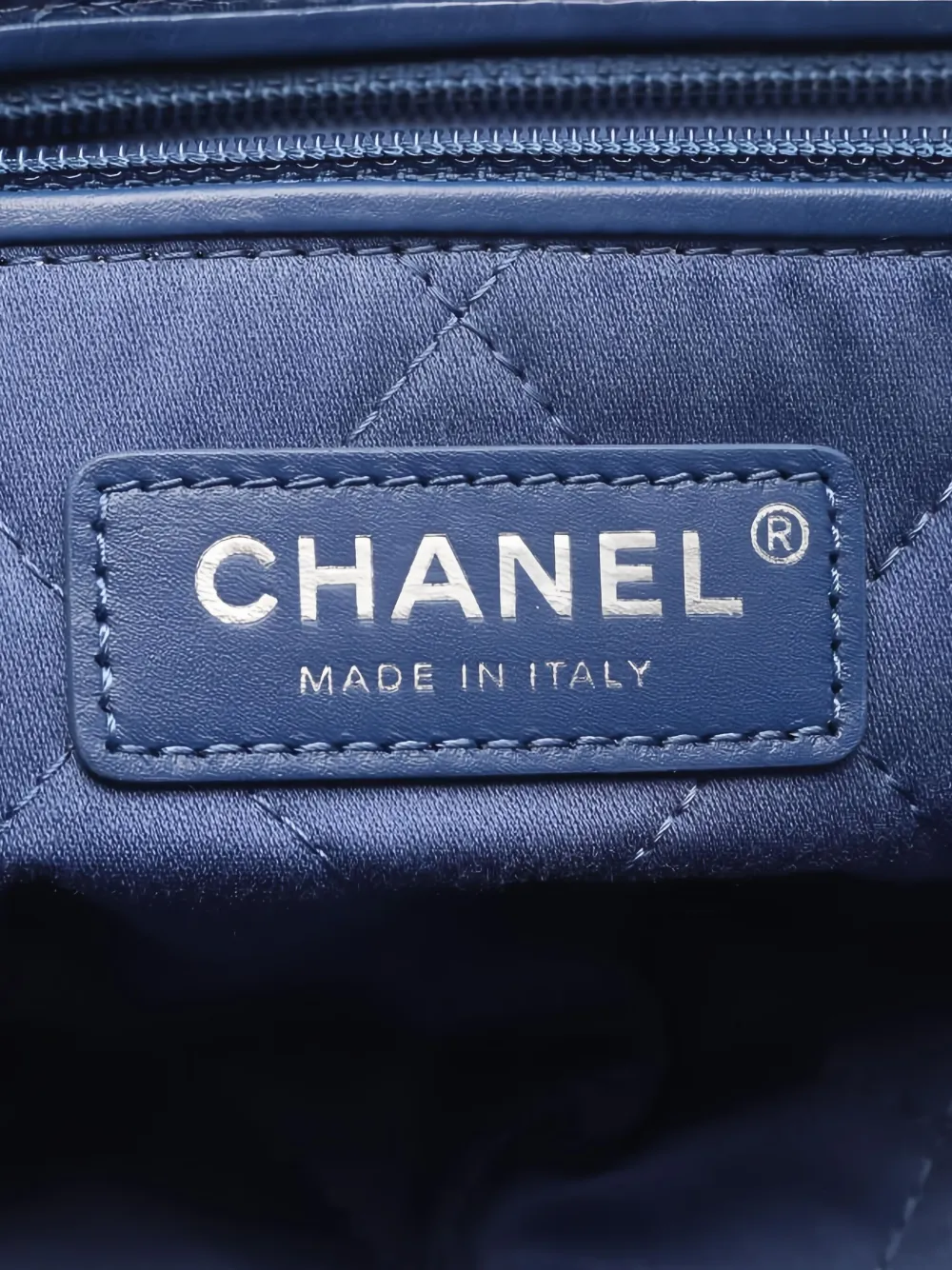 Pre-owned Chanel 2021s Small  22 Denim Shoulder Bag In Blue
