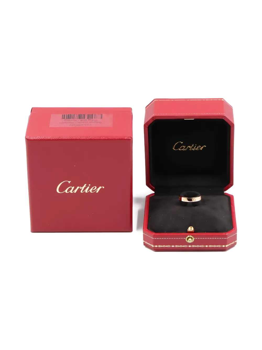 Pre-owned Cartier 2010s 18k Rose Gold Mini Love Ring In Pink