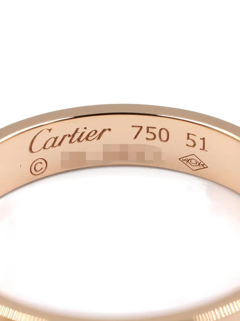 Pre-owned Cartier 2010s 18k Rose Gold Mini Love Ring In Pink