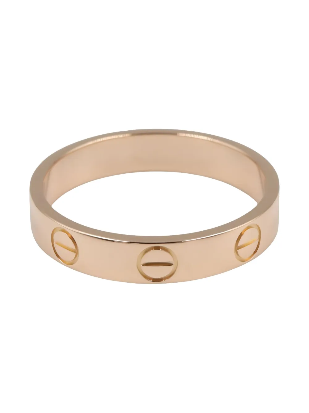 Pre-owned Cartier 2010s 18k Rose Gold Mini Love Ring In Pink