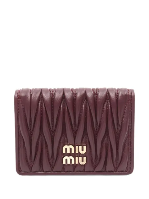 Miu Miu Pre-Owned 2020s Matelassé leather wallet