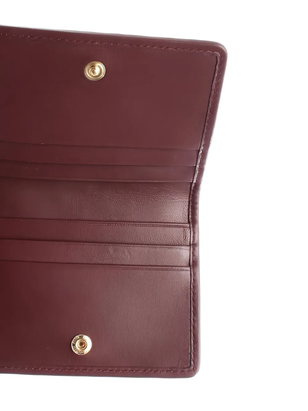 Pre-owned Miu Miu 2020s Matelassé Leather Wallet In Red