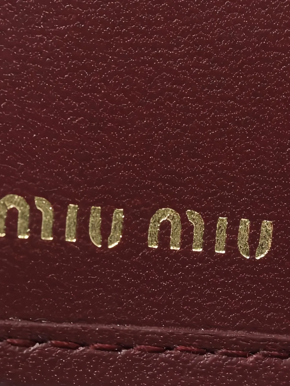 Pre-owned Miu Miu 2020s Matelassé Leather Wallet In Red