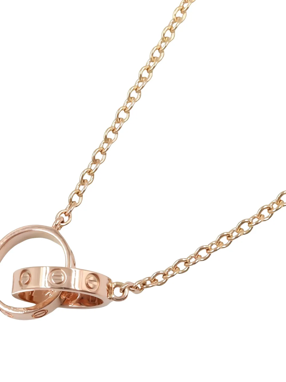 Pre-owned Cartier 2010s Love Necklace In Pink