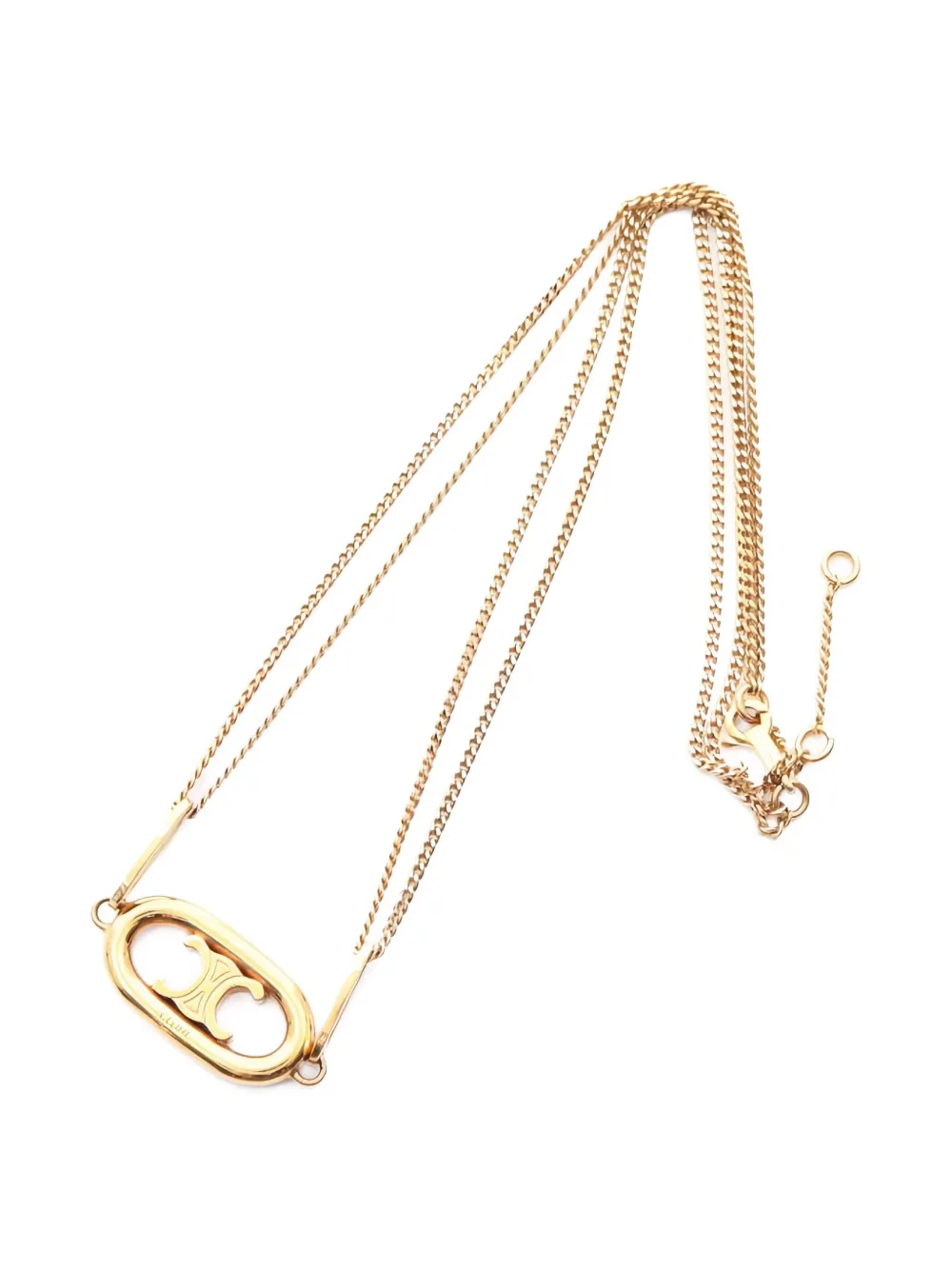 Celine Pre-Owned 2010s トリオンフ ネックレス - ゴールドトーン Celine Pre-Owned 2010s トリオンフ ネックレス - ゴールドトーン