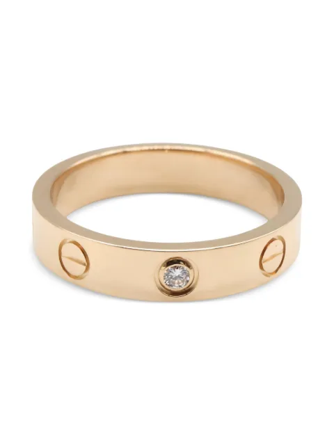 Cartier anillo Mini Love en oro rosa de 18kt con diamante 2010