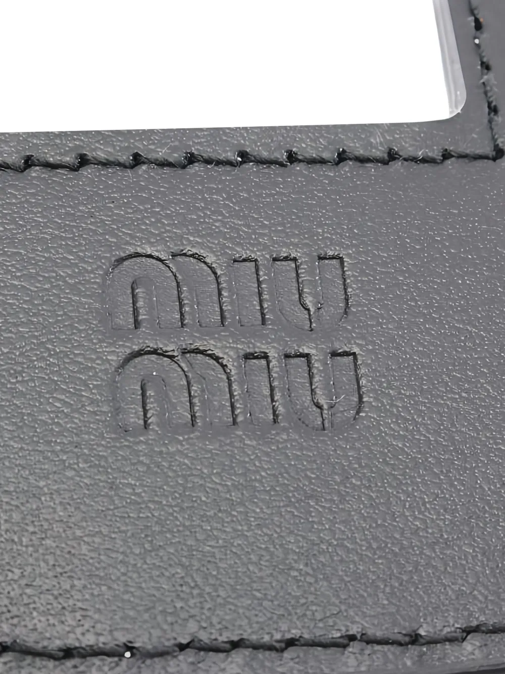 Pre-owned Miu Miu 2020s Hoodie-motif Keyring In Gray