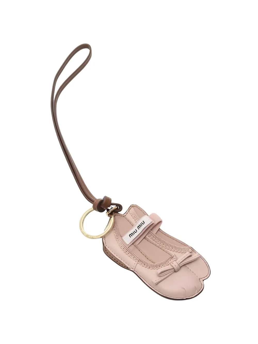 Pre-owned Miu Miu 2020s Ballet Keyring In Pink