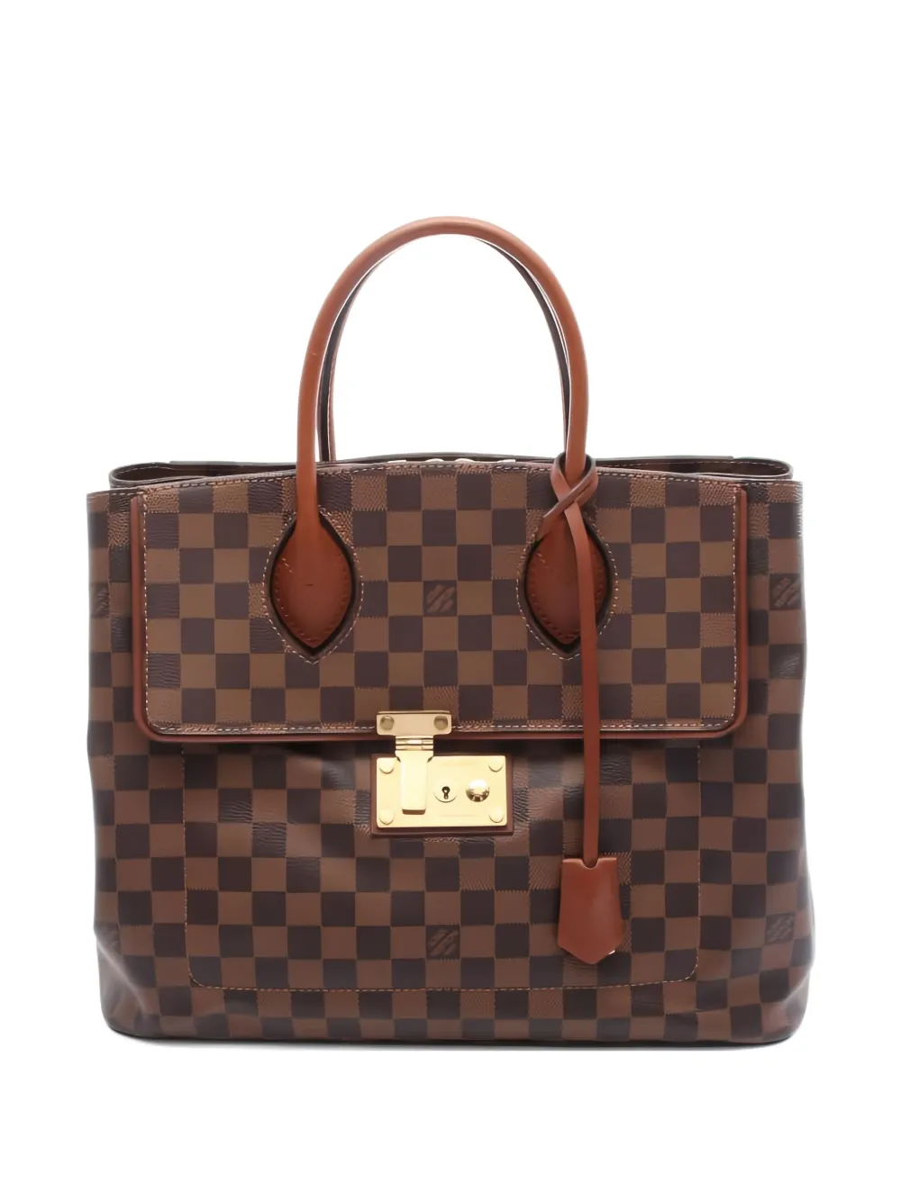 Louis Vuitton Pre-Owned 2013 アスコット ダミエ エベヌ ハンドバッグ - ブラウン Louis Vuitton Pre-Owned 2013 アスコット ダミエ エベヌ ハンドバッグ - ブラウン