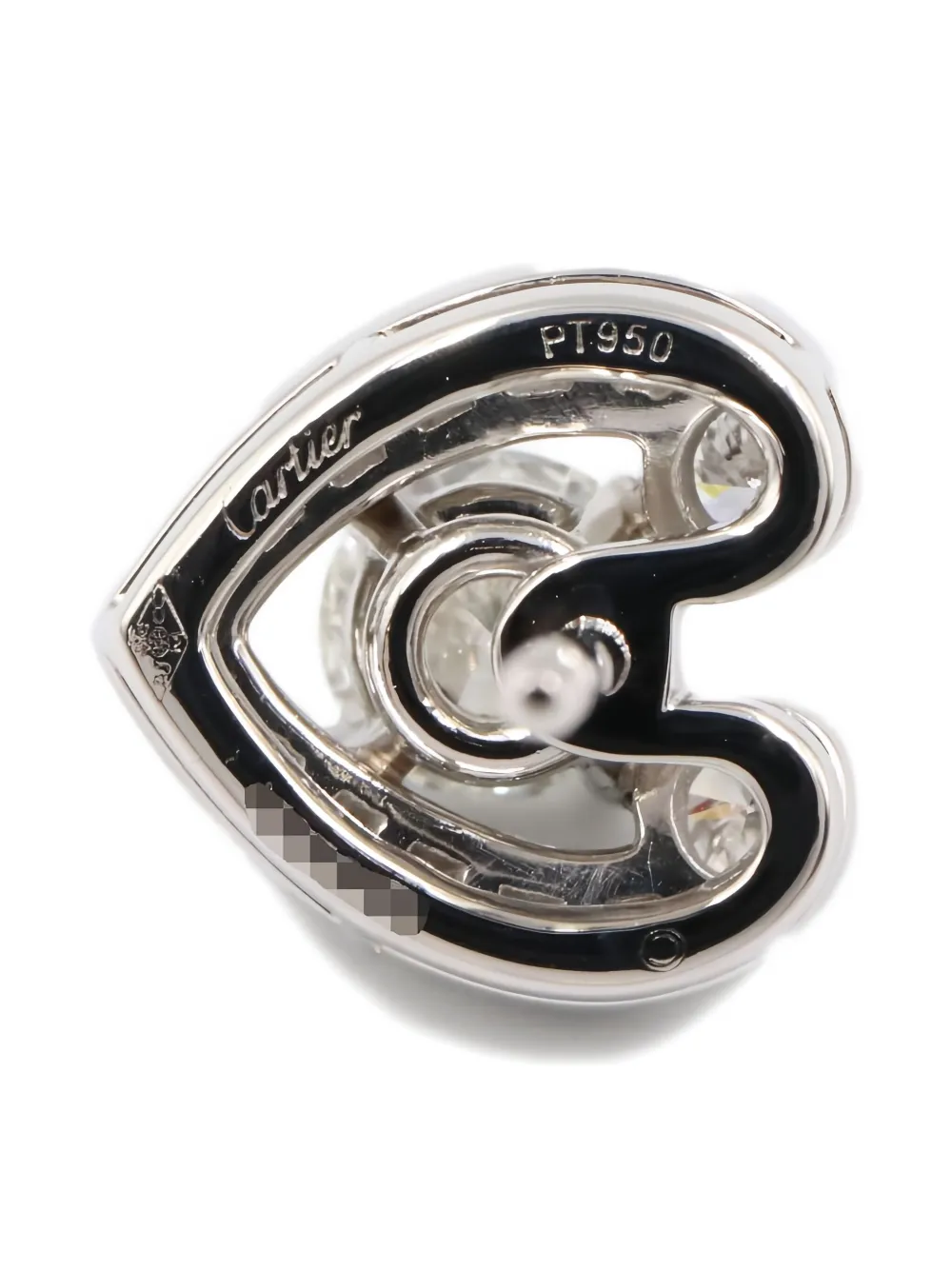 Pre-owned Cartier 2010s 18k White Gold Your Mine Diamond Earrings In Silver