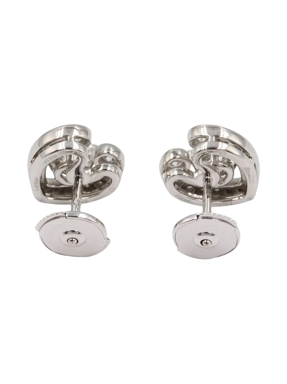 Pre-owned Cartier 2010s 18k White Gold Your Mine Diamond Earrings In Silver