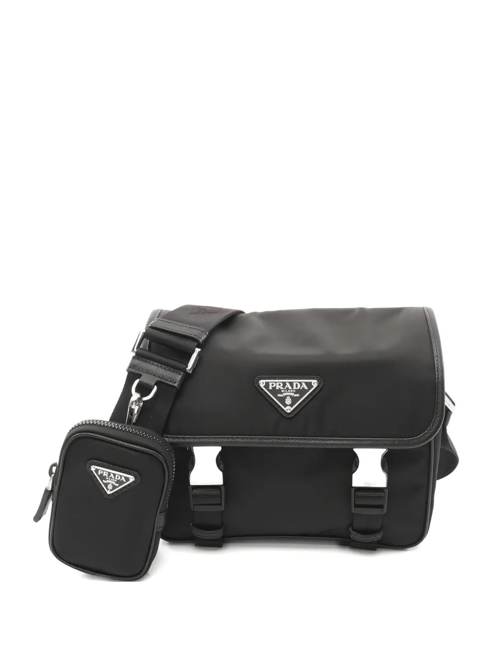 Prada Pre-Owned 2020s Re-Nylon shoulder bag | Black | Image 1