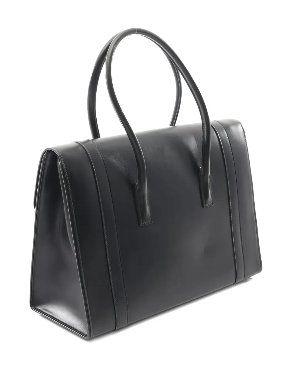 Pre-owned Hermes 1997 Drag 30 Handbag In Black
