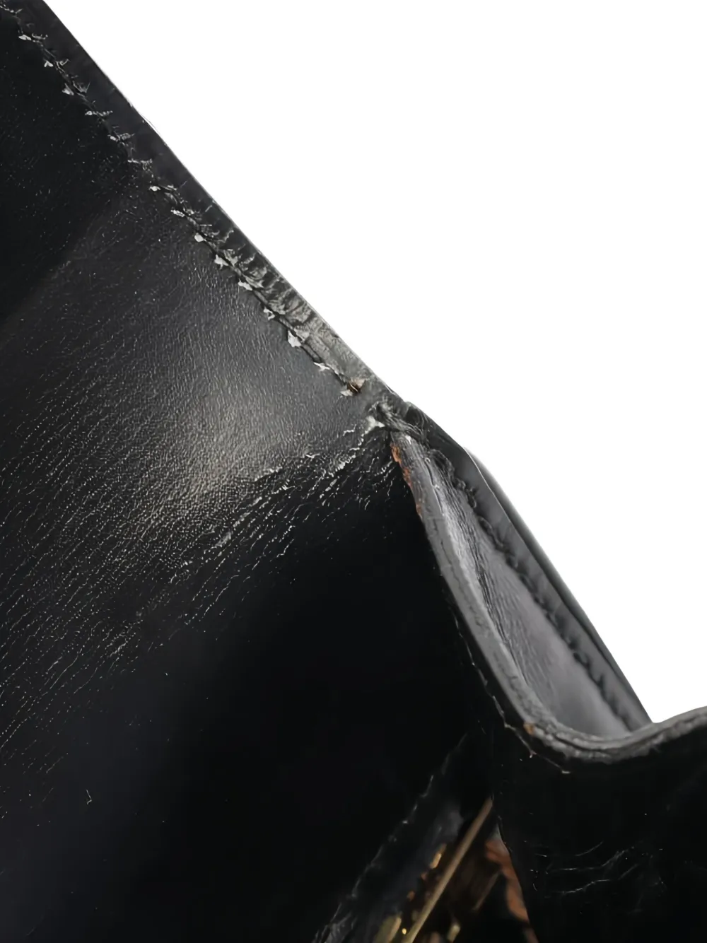 Pre-owned Hermes 1997 Drag 30 Handbag In Black
