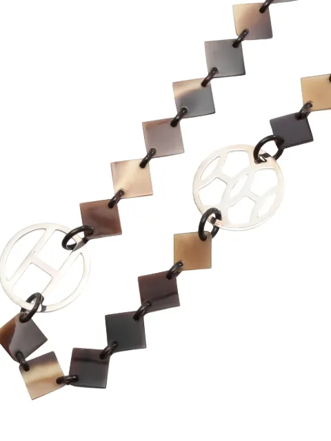 Hermès Pre-Owned 2000s Diva square-link necklace