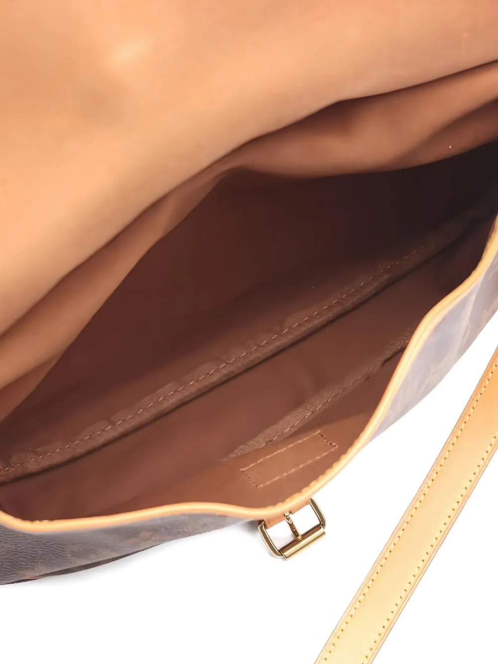 Pre-owned Louis Vuitton 1999 Saumur 30 Monogramcrossbody Bag In Brown