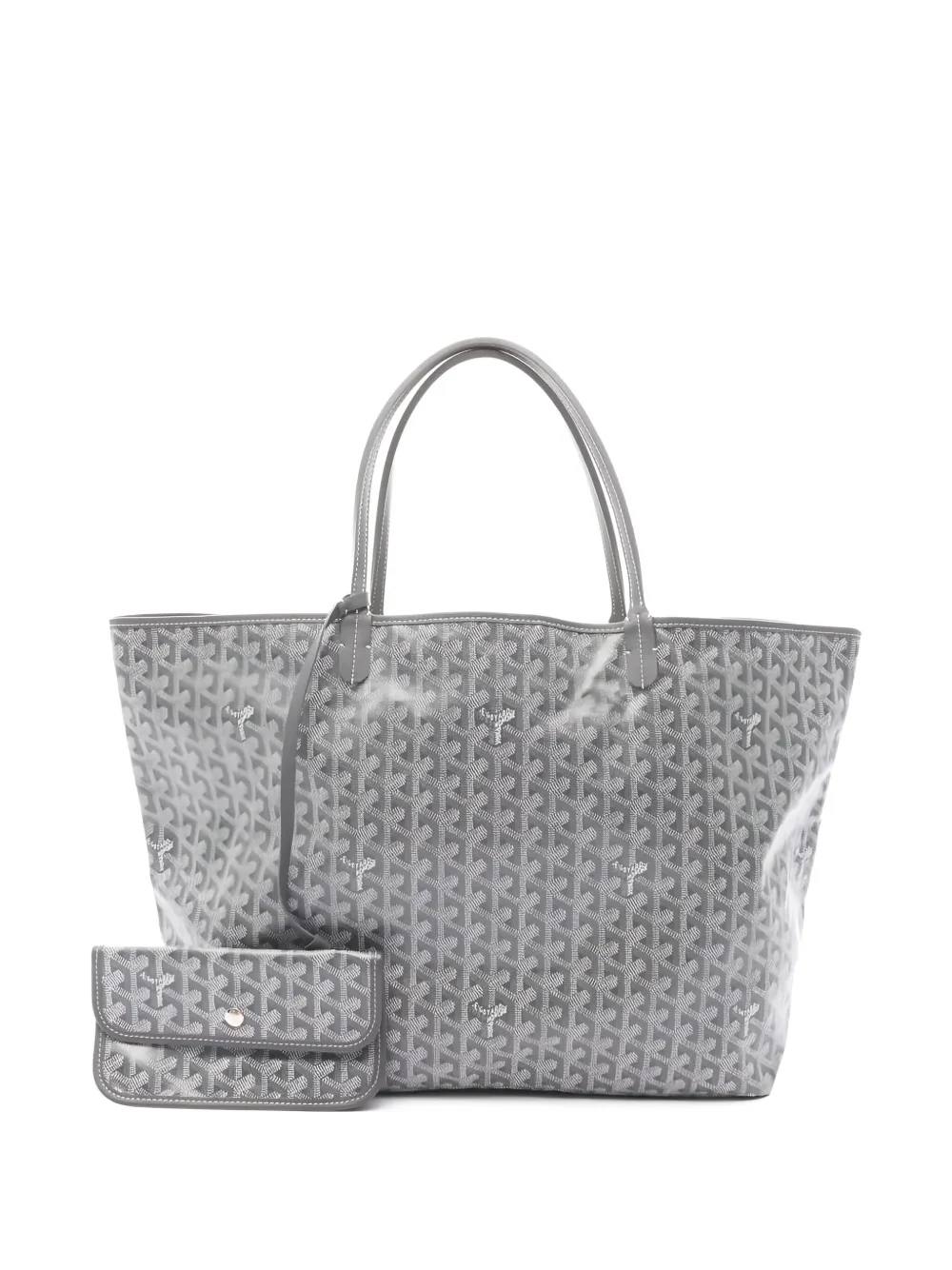 Pre-owned Goyard 2010s Saint Louis Gm Tote Bag In Gray