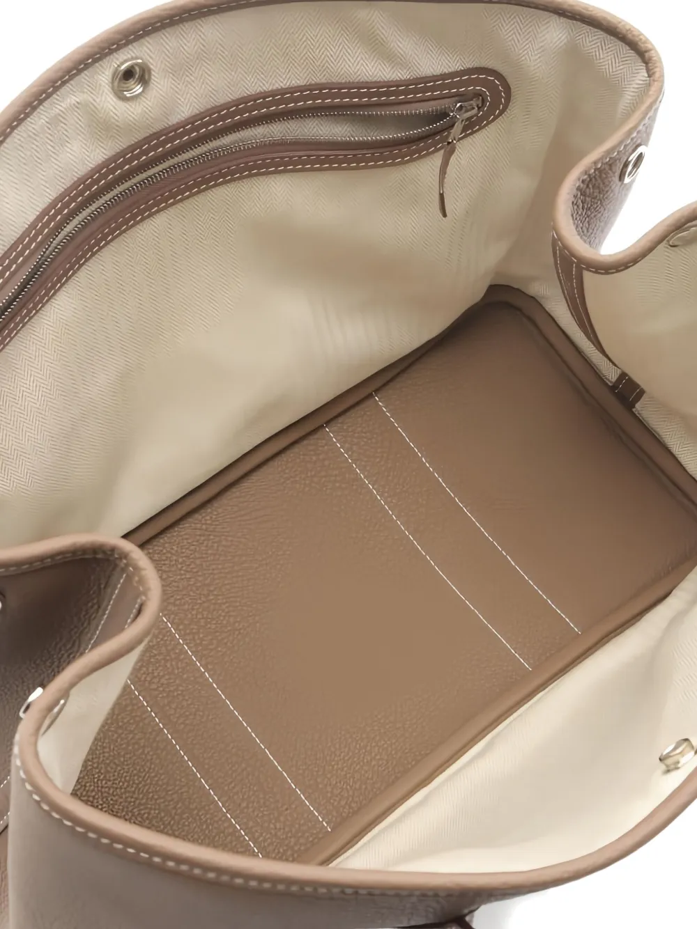 Pre-owned Hermes 2020 Garden Party Pm Etoupe Handbag In Brown