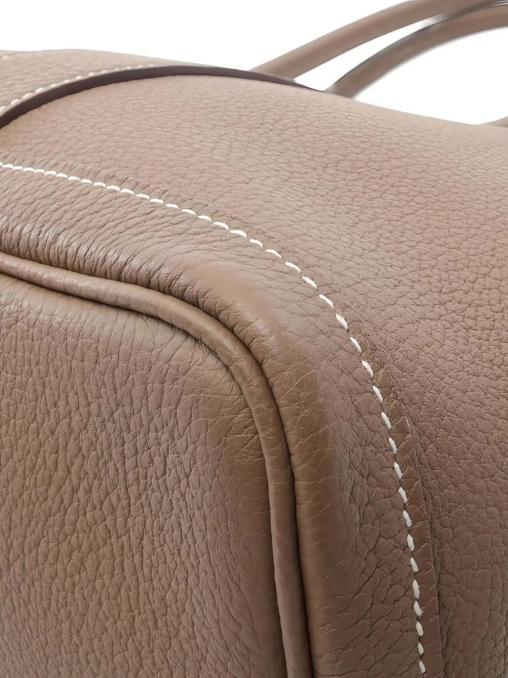 Pre-owned Hermes 2020 Garden Party Pm Etoupe Handbag In Brown