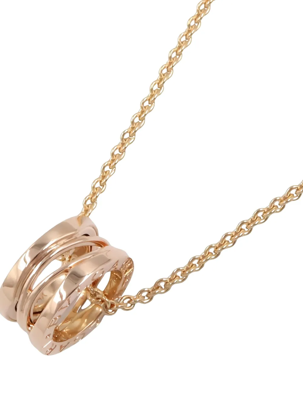 Pre-owned Bvlgari 2010s B-zero1 Necklace In Pink