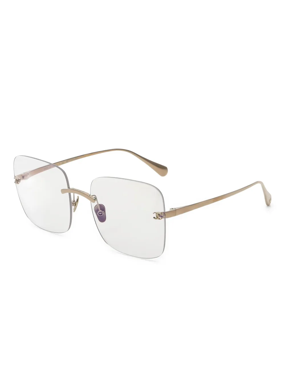 CHANEL Pre-Owned 1986-1988 CC square-frame sunglasses | Image 2