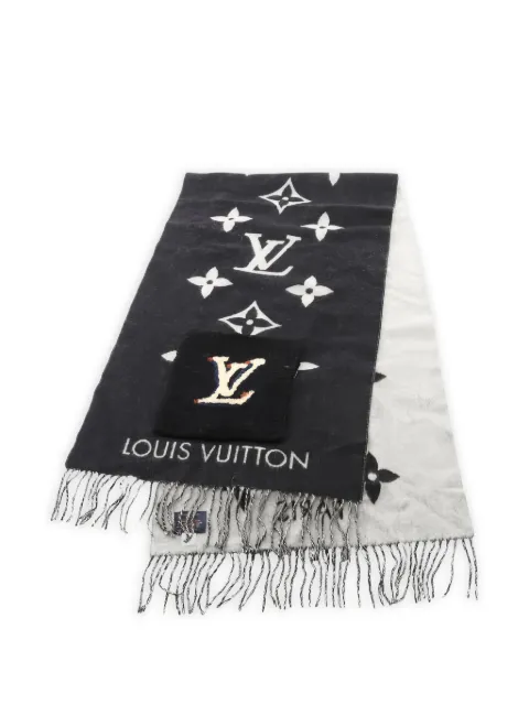 Louis Vuitton Pre-Owned mascada con monograma y flecos 2020