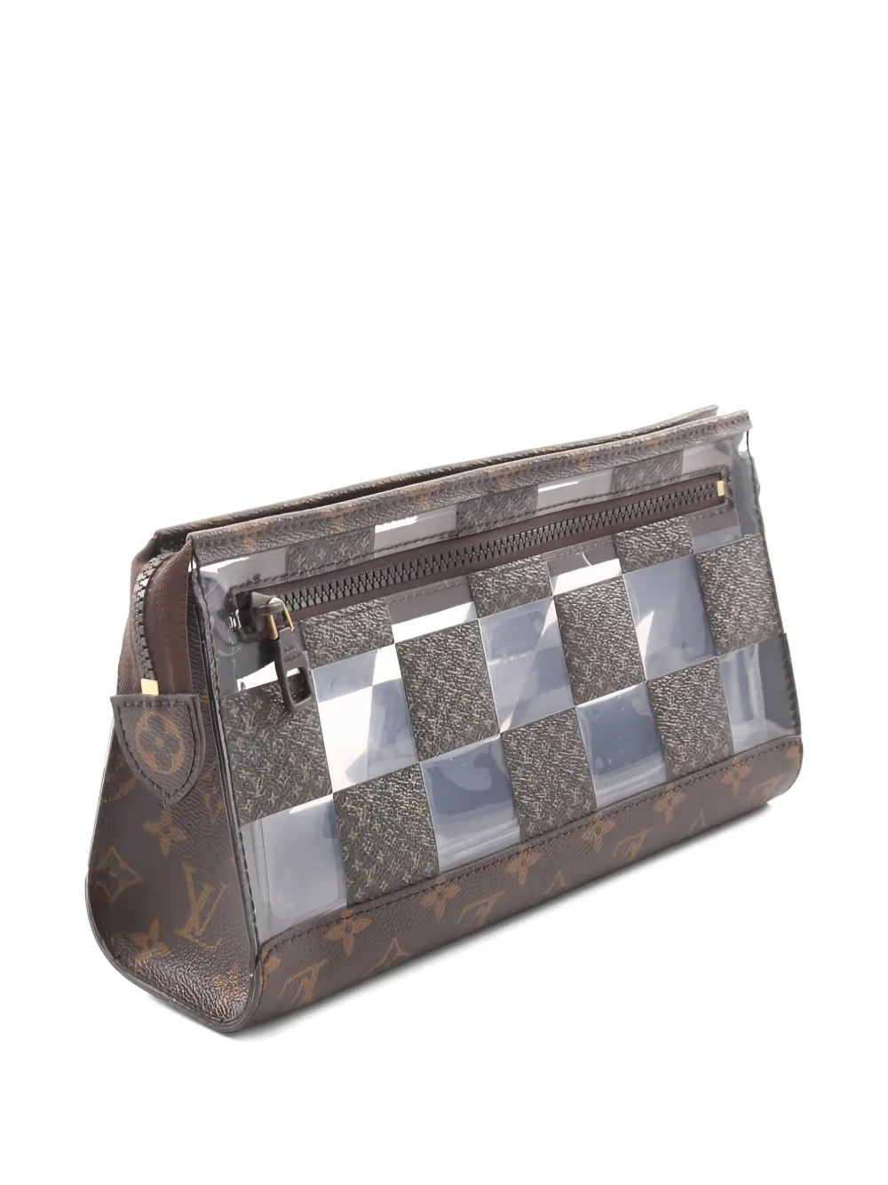 Louis Vuitton Pre-Owned 2021's monogram chess pouch clutch bag - Bruin