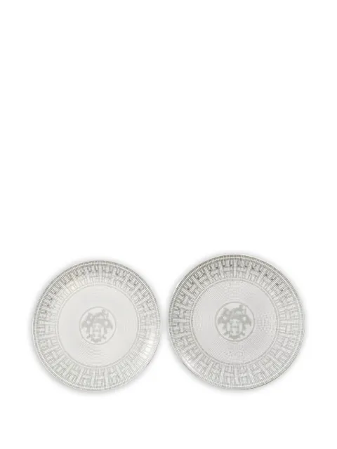 Hermès Pre-Owned 2020s Mosaic 24 dessert plate (set of two)