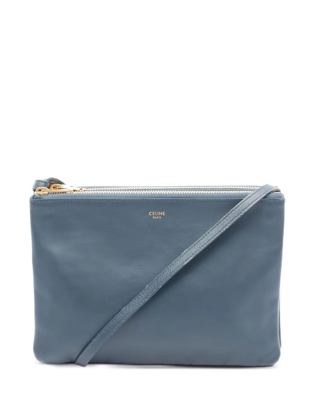 Celine Pre-Owned 2000s トリオ ショルダーバッグ L - ブルー Celine Pre-Owned 2000s トリオ ショルダーバッグ L - ブルー
