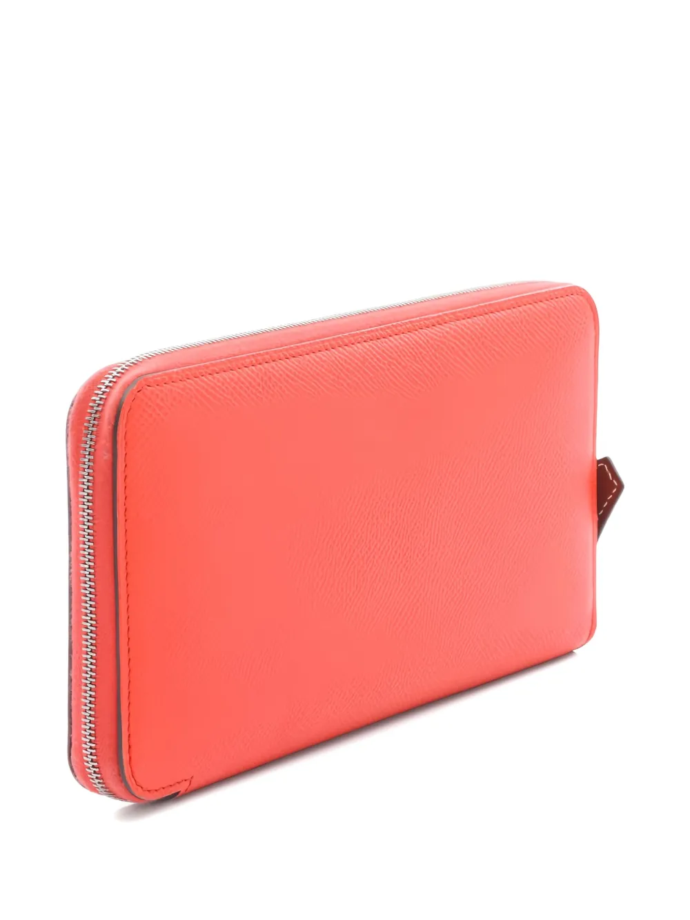 Pre-owned Hermes 2022 Azap Long Wallet In Pink