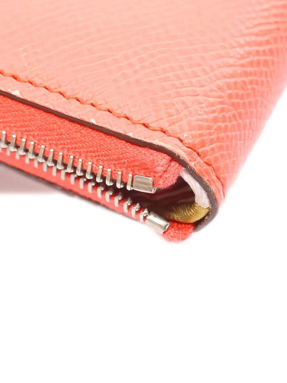 Pre-owned Hermes 2022 Azap Long Wallet In Pink