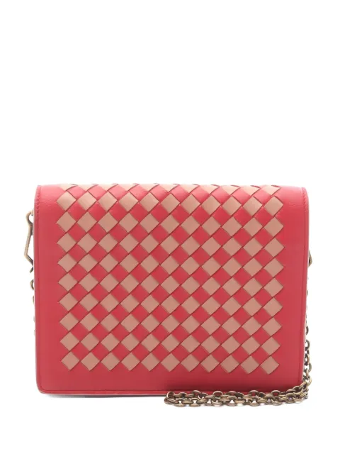 Bottega Veneta Pre-Owned Intrecciato chain wallet leather