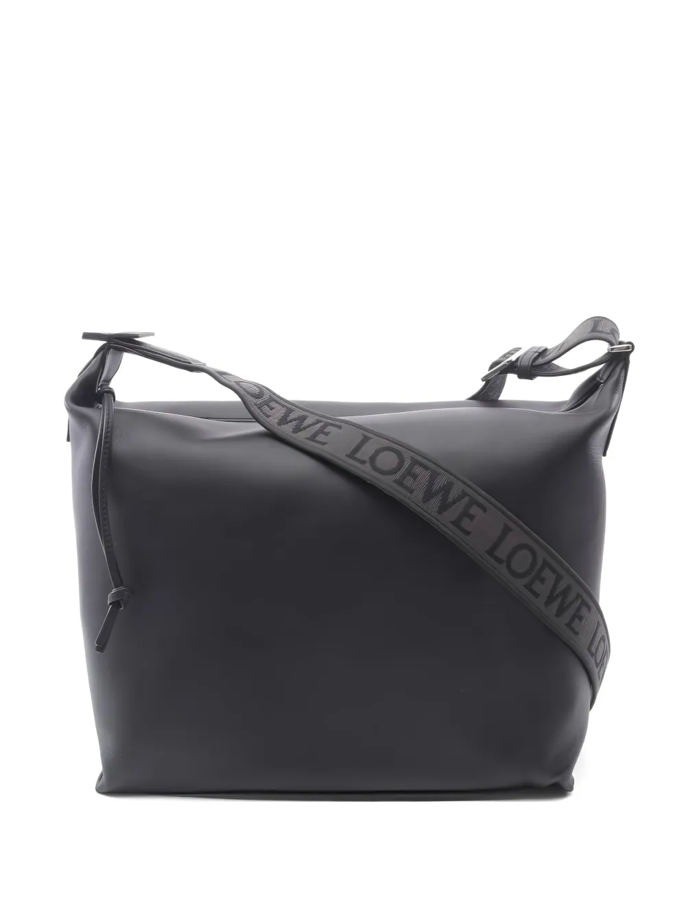 Loewe Pre-Owned 2020s cubi logo strap shoulder bag | Black | Image 1