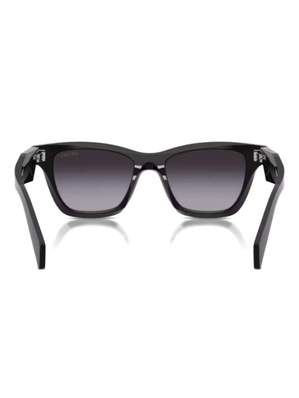Prada Eyewear geometric-frame sunglasses - Zwart