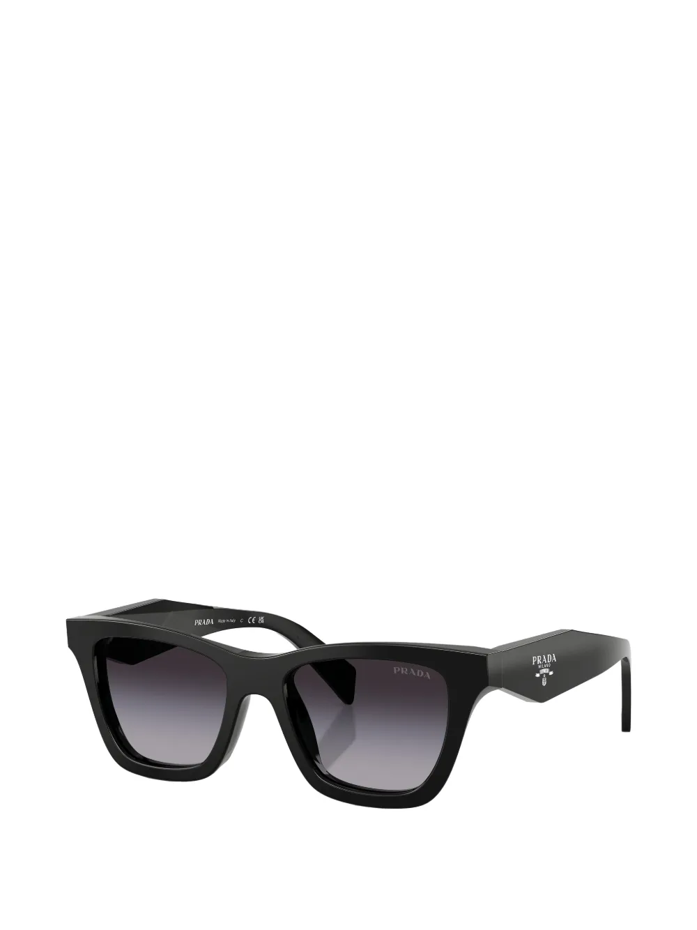 Prada Eyewear PRC07 zonnebril met geometrisch montuur Zwart