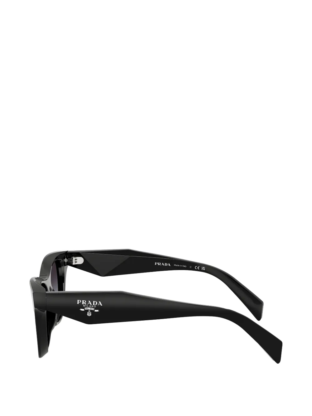 Prada Eyewear PRC07 zonnebril met geometrisch montuur Zwart