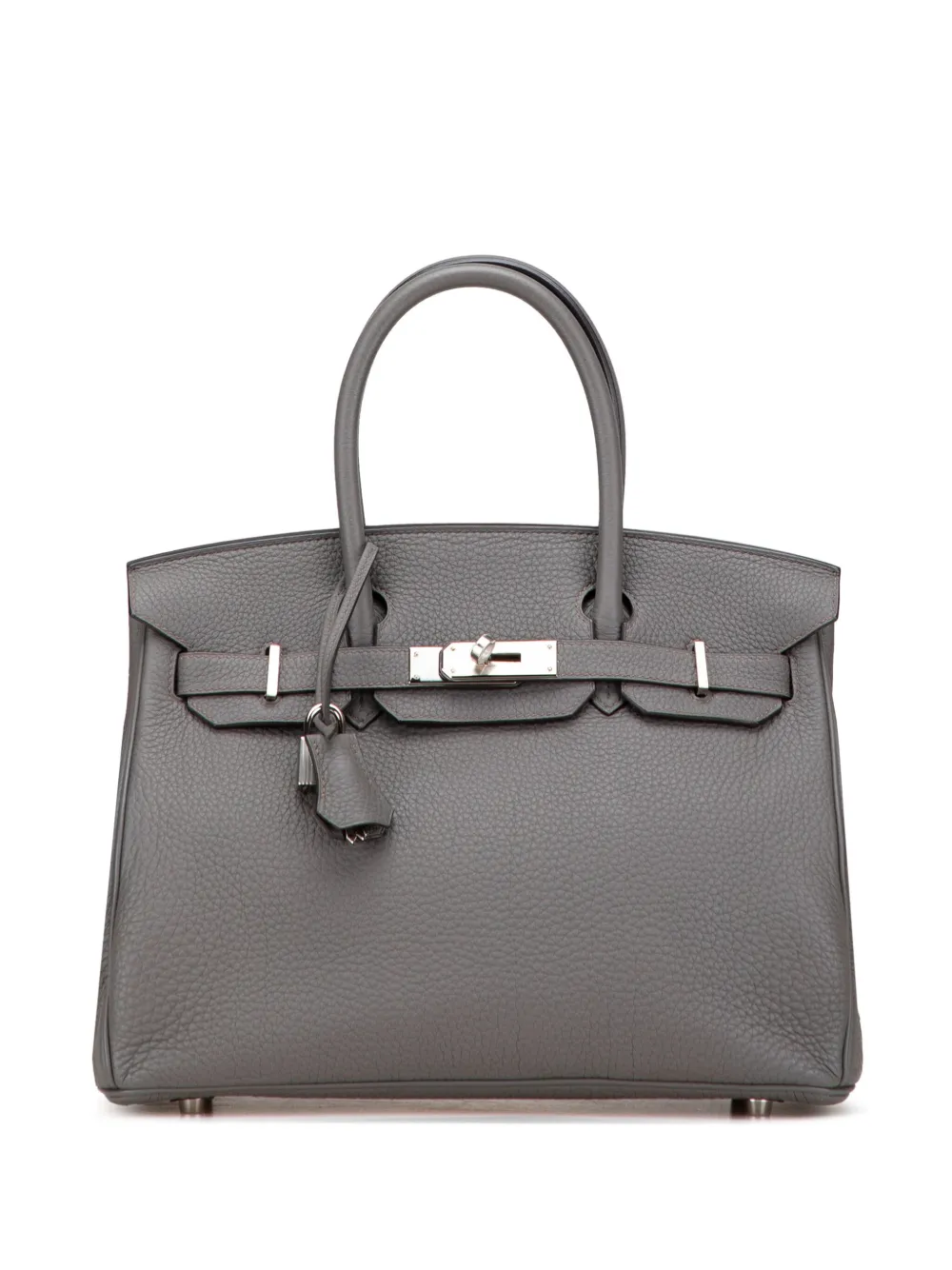 Hermès Pre-Owned 2019 Togo Birkin Retourne 30 handbag | Grey | Image 1