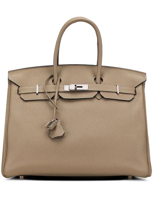 Hermès Pre-Owned Bolsa De Mano Togo Birkin Retourne 35 2010 Marrón  FARFETCH CO
