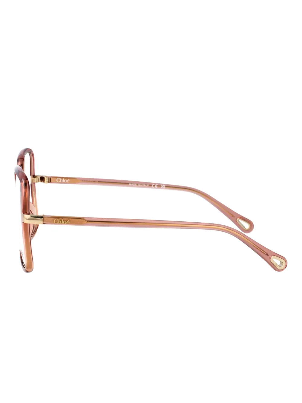 Chloé Eyewear Bril met oversized montuur Roze
