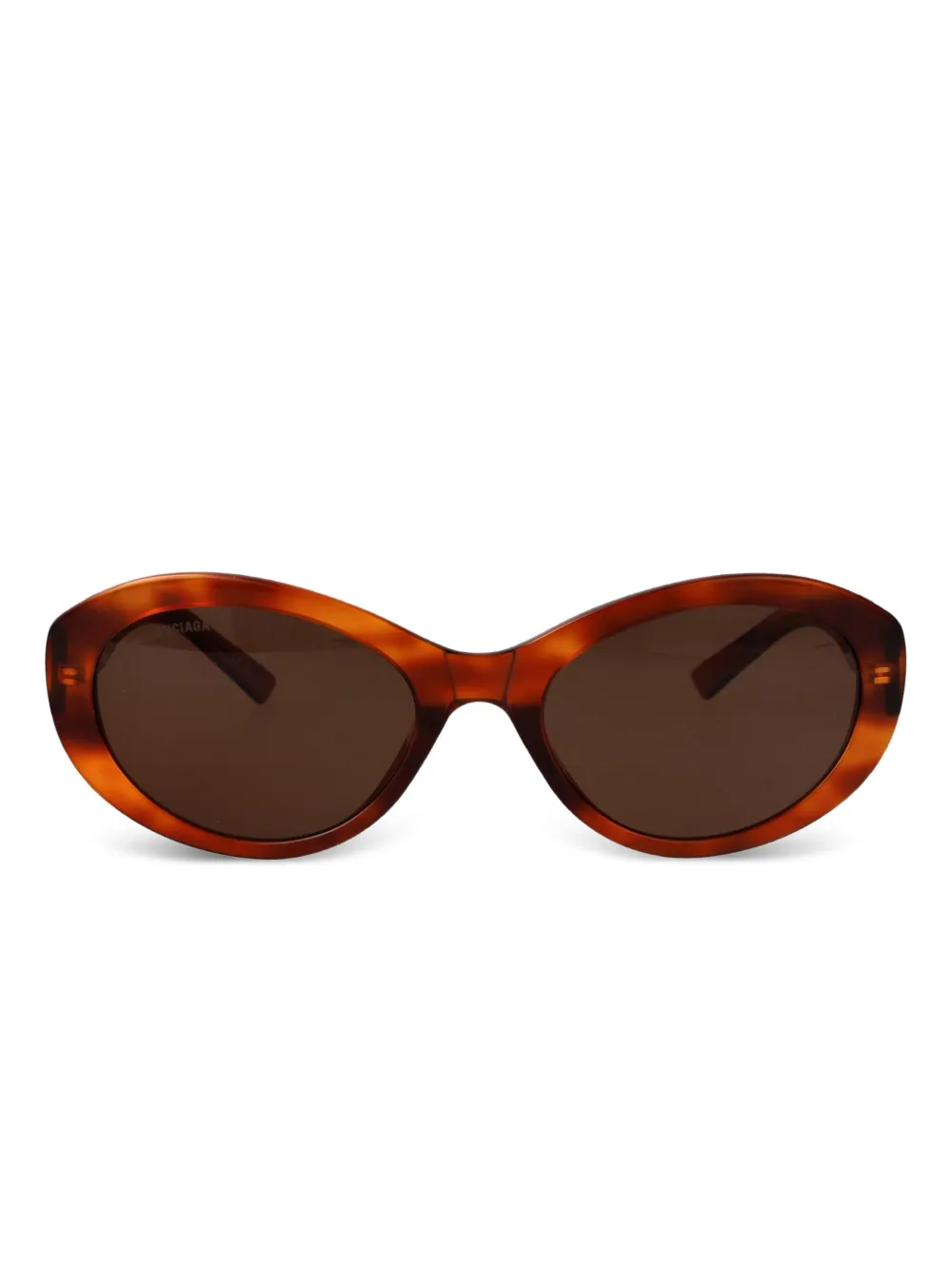 Balenciaga Eyewear oval-frame sunglasses - Marrone