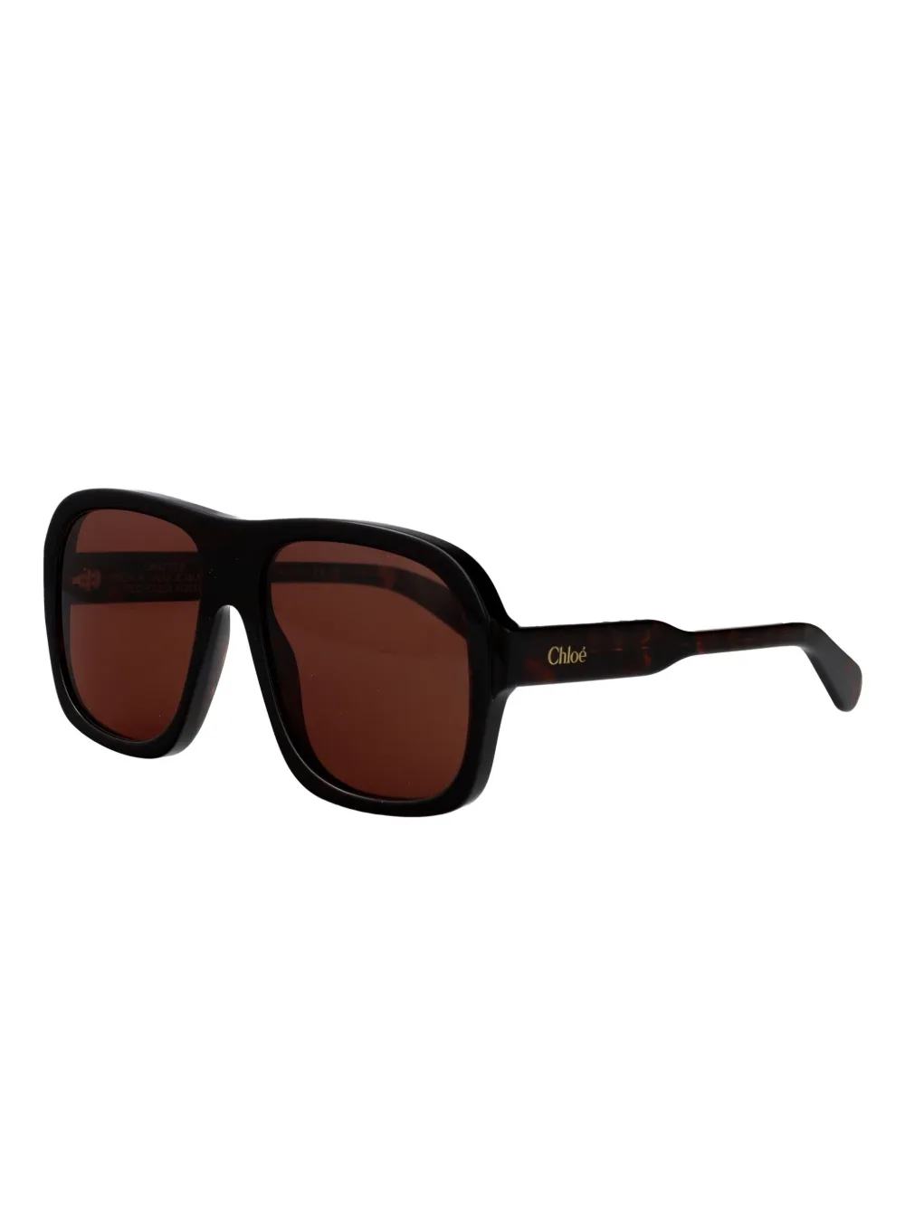 Chloé Eyewear oversized-frame sunglasses - Zwart